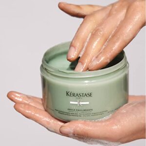 Kerastase Specifique Argile Equilibrante Cleansing Clay | Cleansing Hair Mask for Oily Roots and Dry Ends | Removes Impurities & Refreshes Scalp | With Amino Acid | For Oily to Normal Hair | 8.5 Fl Oz