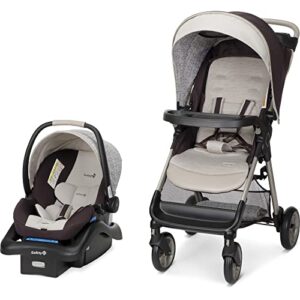 safety 1st smooth ride qcm travel system, fast, 1-hand lift to fold, dunes edge