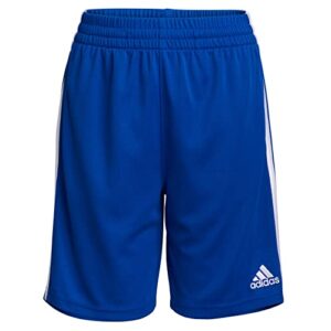 adidas boys’ elastic waistband classic 3s short, team royal blue, medium (10/12)