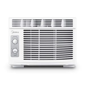 midea 5,000 btu easycool window air conditioner and fan – cool up to 150 sq. ft. with easy to use mechanical control and reusable filter