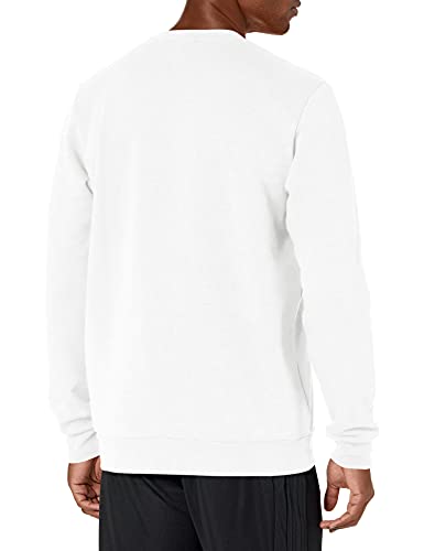 adidas Men's Essentials Fleece Sweatshirt, White/Black, X-Large