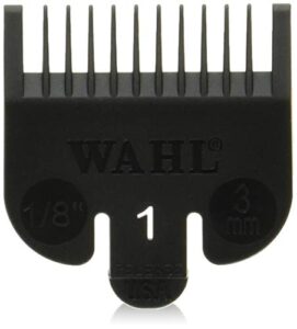 wahl professional #1 guide comb attachment 1/8″ (3.0mm) – 3114-001 – great for professional stylists and barbers – black