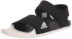 adidas unisex adilette sandals, black/white/black, 7 us men