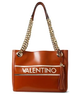 valentino bags by mario valentino luisa lavoro gold brick red one size