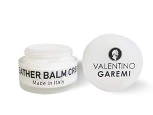 valentino garemi leather balm cream – made in italy – luxury condition and nourish lotion for designer fine high-end purse shoes handbags wallets belts accessories