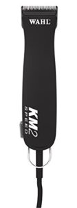 wahl professional animal km2 2-speed pet, dog, and horse clipper kit (#9757-200), black