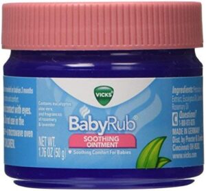vicks babyrub soothing chest, neck and back ointment 1.76 ounce