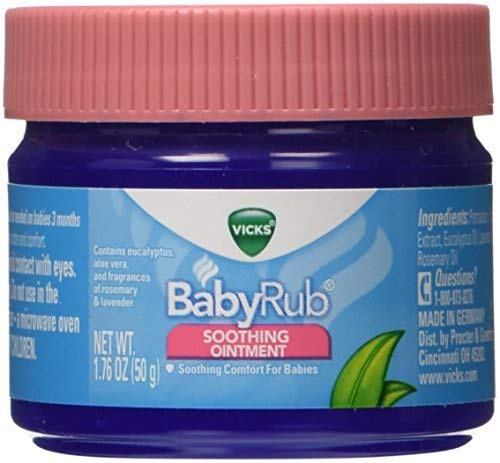 Vicks BabyRub Soothing Chest, Neck and Back Ointment 1.76 Ounce
