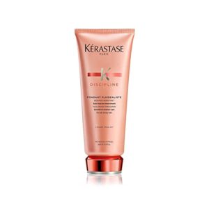 kerastase discipline fondant fluidealiste conditioner | smoothing hair conditioner | provides extreme softness and shine | with morpho-keratine and lipids to restore hair | for all hair types | 6.8 fl oz