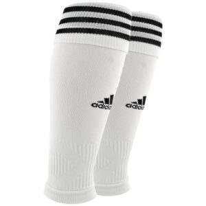 adidas unisex alphaskin soccer (2-pack) calf sleeve sock team, white/black, one size us