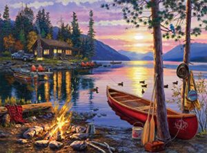 buffalo games – darrell bush – canoe lake – 1000 piece jigsaw puzzle