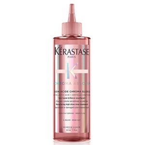 kerastase chroma absolu chroma hair gloss | high shine treatment for damaged color-treated hair | strengthens and adds shine | lightweight formula with lactic acid | soin acide | 7.1 fl oz