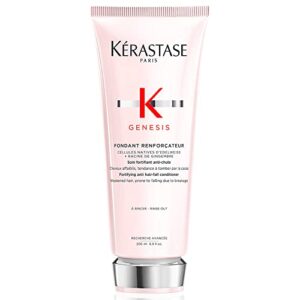 kerastase genesis renforcateur conditioner | lightweight conditioner for weakened hair prone to falling due to breakage from brushing | sulfate-free | silicone-free | for all hair types | 6.8 fl oz
