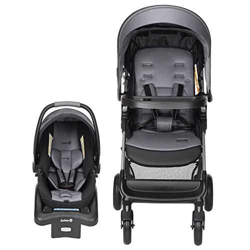 Safety 1st Smooth Ride QCM Travel System, Fast, 1-Hand Lift to fold, High Street