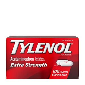 tylenol capsule extra strength 500mg – 100 ct, pack of 2