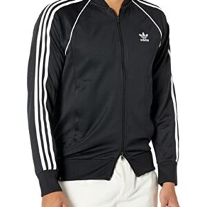 adidas Originals mens Adicolor Classics Primeblue SST Track Jacket Black/White Large