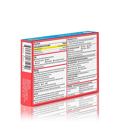 Tylenol Cold + Head Congestion Severe Medicine Caplets for Fever, Pain & Congestion Relief, 24 ct.