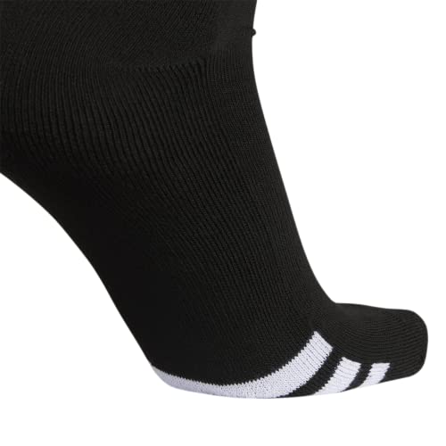 adidas Unisex Rivalry Soccer (2-pair) OTC Sock Team, Black/White, Medium US