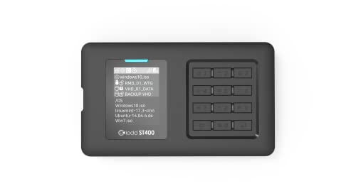IODD ST400 2.5 inch Enclosure / USB-C / Bootable Virtual ODD&HDD / AES256 Encryption Max up to 76 Digits / Write Protect / 2541(ST400/USB-C Type/Next Gen Model)