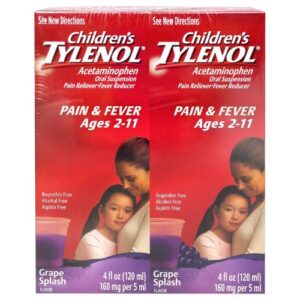 children’s tylenol – 4 oz – 4 pk(grape splash flavor)
