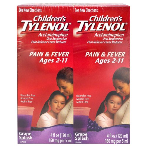 Children's Tylenol - 4 oz - 4 pk(Grape Splash Flavor)