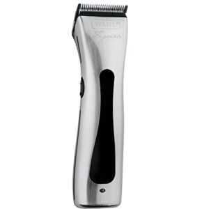 wahl professional animal figura pet, dog, and horse cordless clipper kit, chrome (#8868)