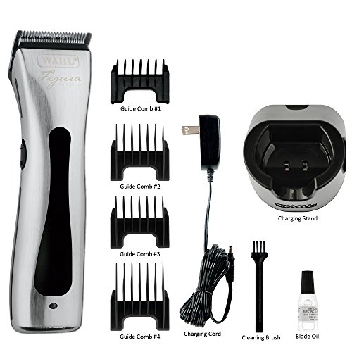 WAHL Professional Animal Figura Pet, Dog, and Horse Cordless Clipper Kit, Chrome (#8868)