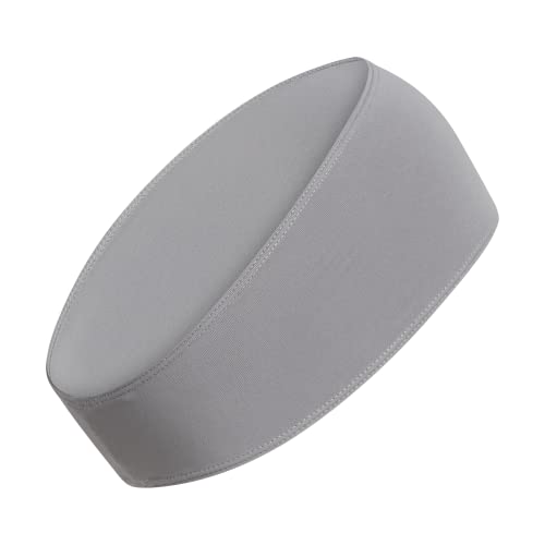 adidas Alphaskin Wide Fit Sports Headband, Grey/White, One Size