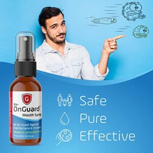 Be-Onguard Colloidal Silver Mouth Spray | 150 Metered Doses | Fast Acting Oral Relief from Allergies and Immune Support | Safe for Kids and Adults | Max Strength
