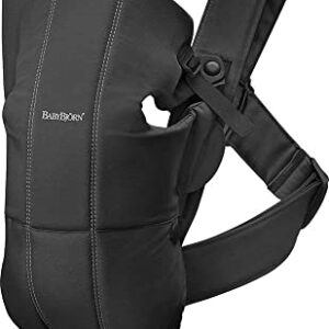 BabyBjörn Baby Carrier Mini, Cotton, Black