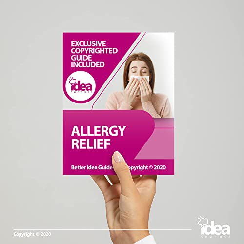 Equate Allergy Relief Tablets with Diphenhydramine HCl 25mg Antihistamine, 365 Ct Bundle with Exclusive "Allergy Relief" - Better Idea Guide (2 Items)