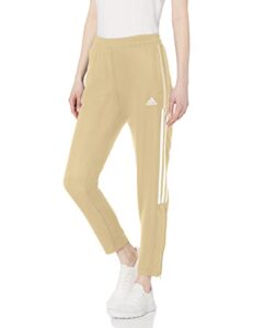 adidas women’s tiro track pants, beige tone, large