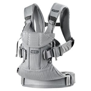 BabyBjörn New Baby Carrier One Air 2019 Edition, Mesh, Silver, One Size(Pack of 1)