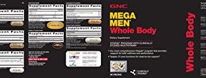 GNC Mega Men Whole Body VP Multi Vitamins, 30 Count