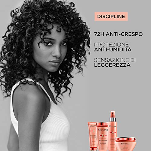 KERASTASE, Discipline Bain Fluidealiste SmoothInMotion Shampoo For Unruly OverProcessed Hair New Packaging 250mloz, 8.5 Fl Oz