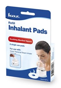 kaz aromatic inhalant pads, 6 count