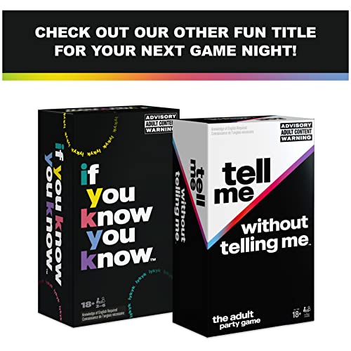 If You Know You Know IYKYK - The Question Card Game | Adult Games for Game Night | Board Games for Adults | Party Games for Adults Ages 18 & up