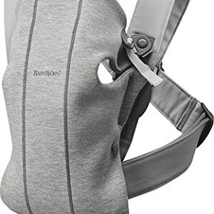 BabyBjörn Baby Carrier Mini, 3D Jersey, Light Gray