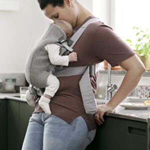 BabyBjörn Baby Carrier Mini, 3D Jersey, Light Gray