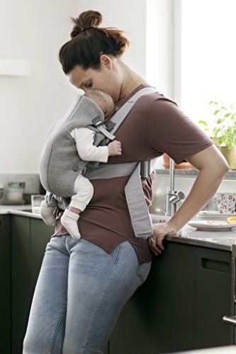 BabyBjörn Baby Carrier Mini, 3D Jersey, Light Gray