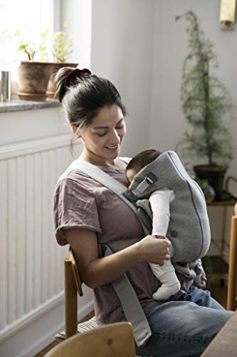 BabyBjörn Baby Carrier Mini, 3D Jersey, Light Gray