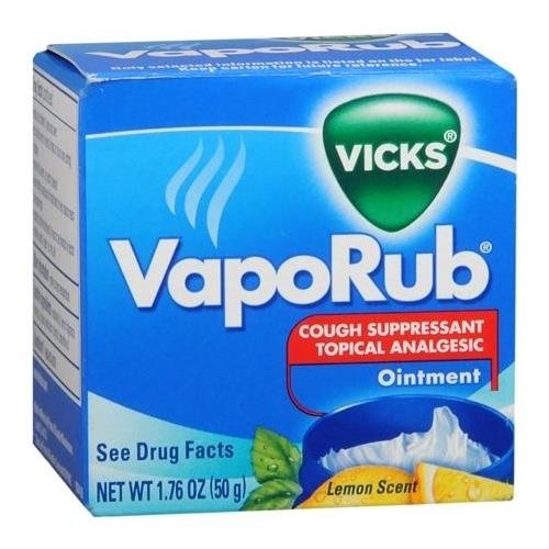 Vicks VapoRub Ointment Lemon Scent 1.76 OZ - Buy Packs and SAVE (Pack of 2)