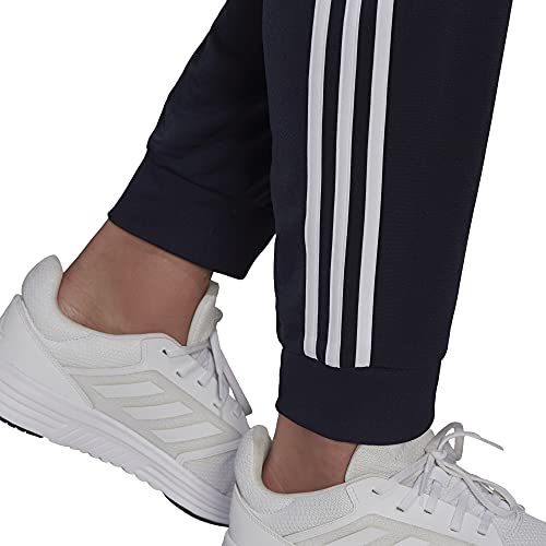 adidas Men's Essentials Warm-Up Slim Tapered 3-Stripes Tracksuit Bottoms, Legend Ink/White, Large