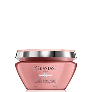 kerastase chroma absolu anti-porosity deep-filling hair mask | for damaged color-treated hair | strengthens and hydrates | with lactic acid | chroma filler | 6.8 fl oz