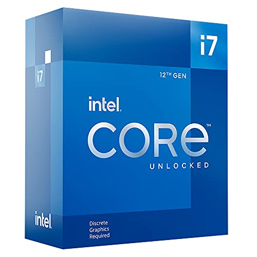 Intel Core i7-12700KF Desktop Processor 12 (8P+4E) Cores up to 5.0 GHz Unlocked  LGA1700 600 Series Chipset 125W