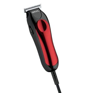 wahl t-pro corded compact beard trimmer with diamond finished t blade for bump free precision outlining, detailing, and trimming – model 9307-300