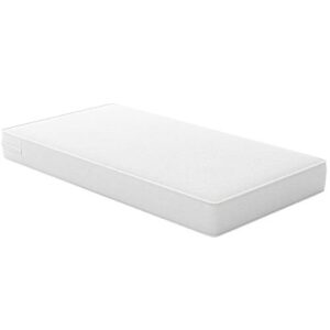Safety 1st Heavenly Dreams Baby Crib and Toddler Bed Mattress, Waterproof and Stain Resistant Cover, White