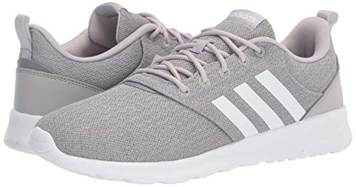 adidas Women's QT Racer 2.0 Running Shoe, Grey/White/Grey, 7.5