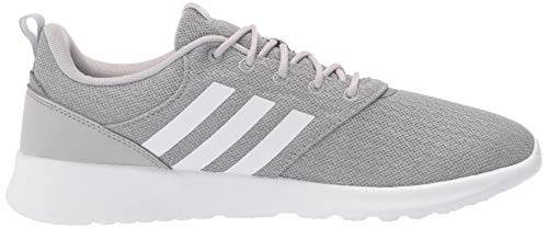 adidas Women's QT Racer 2.0 Running Shoe, Grey/White/Grey, 7.5