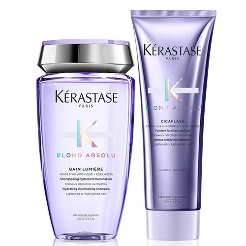 Kérastase Blond Absolu Bain Lumiere 250ml & Blond Absolu Cicaflash Conditioner 250ml Duo